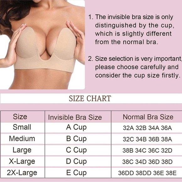 Strapless Backless Nude Bra - Picture 7 of 8